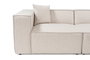 Atelier Del Sofa Sofá Lora 2 Plazas - Marrón Claro, Sofá de Lino con Estructura de Carballo, Comodidad y Estilo